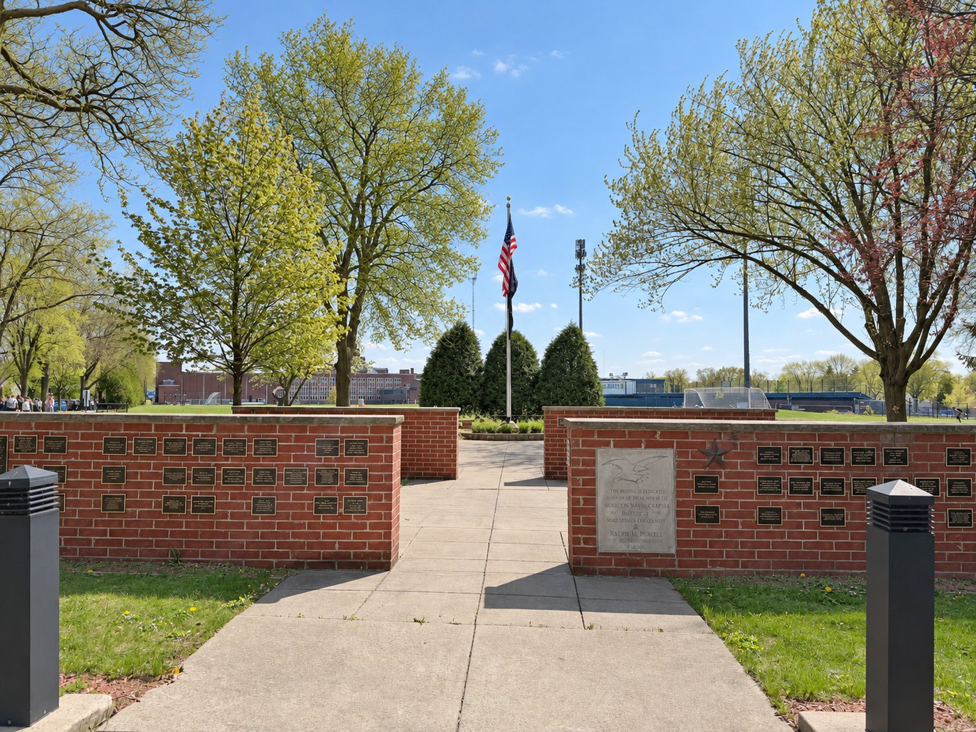 Armory Park Veterans Memorial in Whitefish Bay